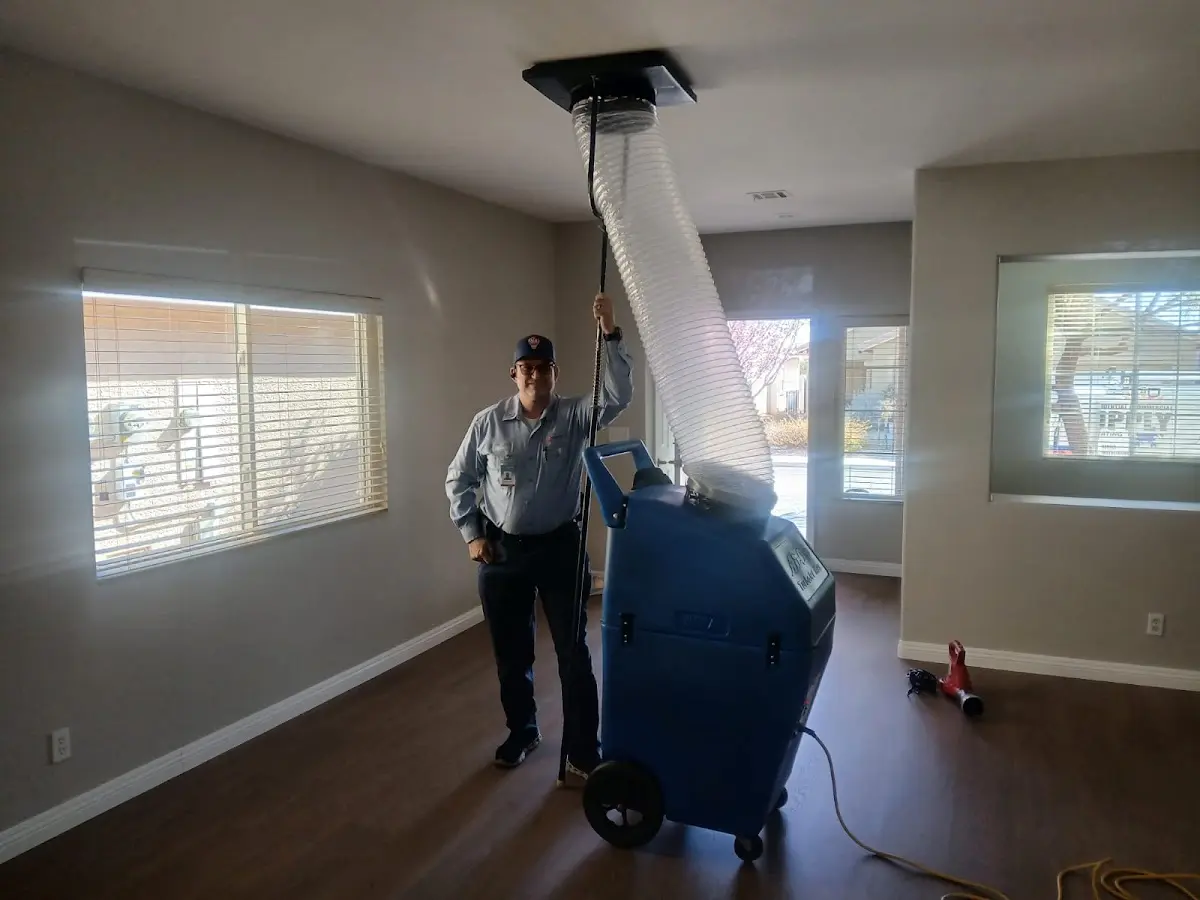 Professional Dryer Vent Cleaning work inside a Lehigh Acres home